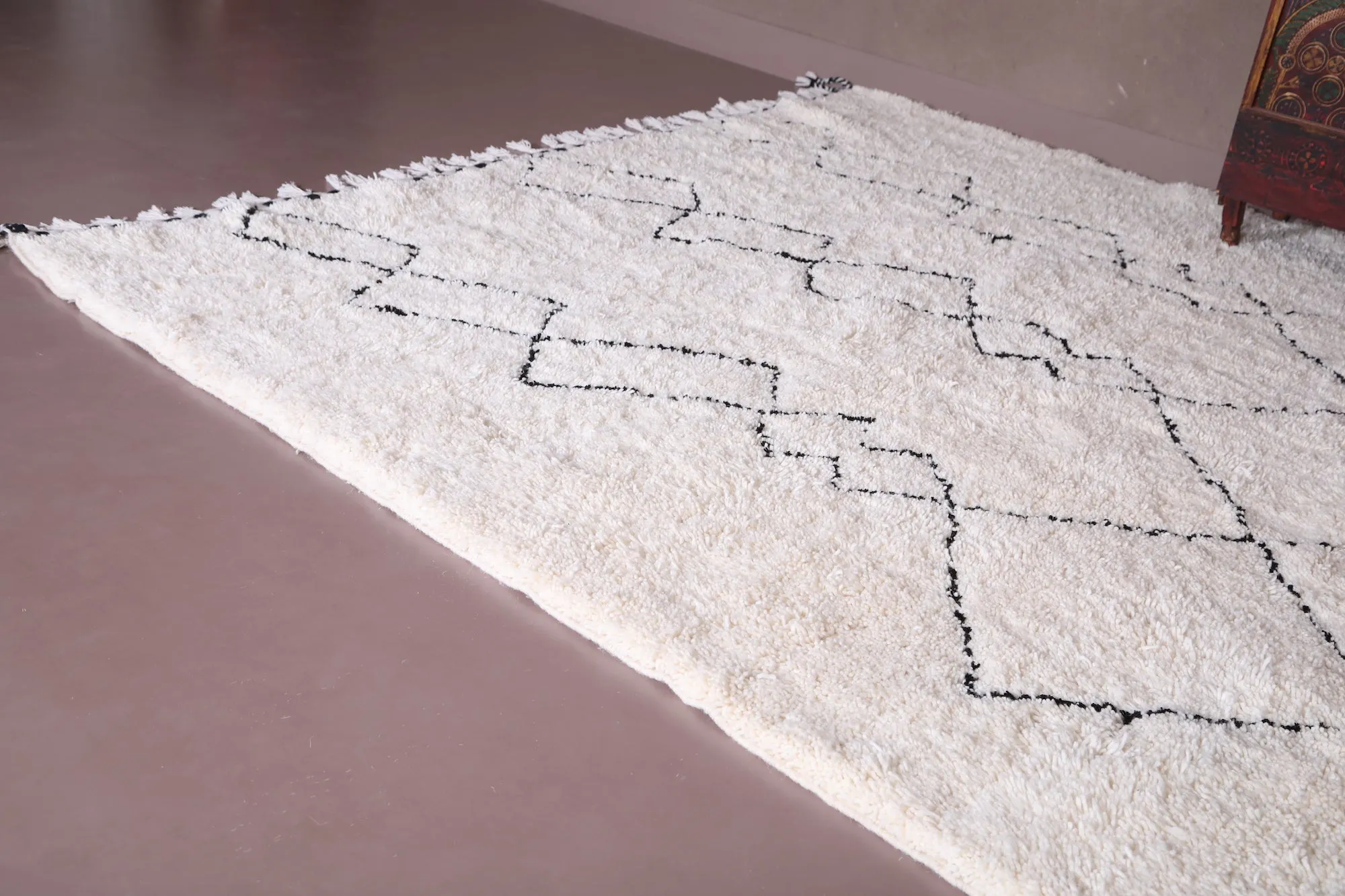 Beni ourain Rug - Handmade rug - Wool Moroccan carpet - Custom Rug