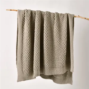 Bianca Australian SOFALA Throw Rug Polyester Chenille Taupe