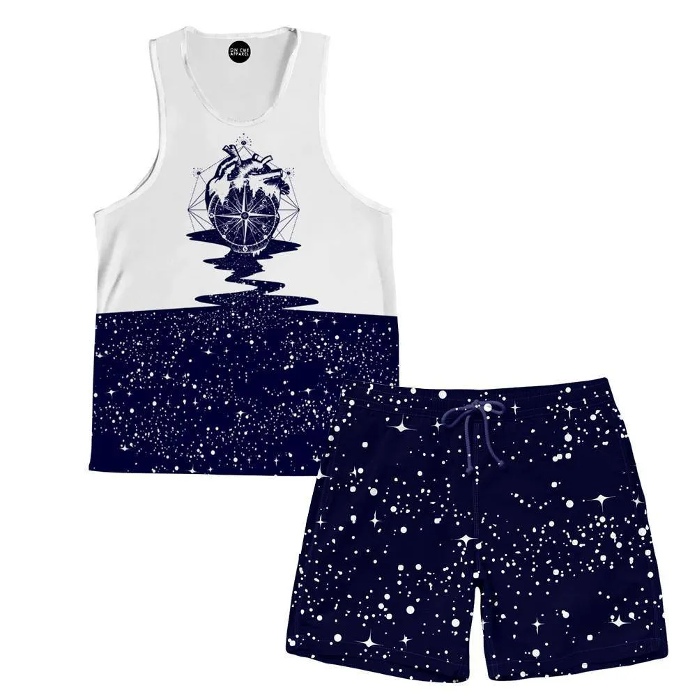 Bleeding Heart Tank and Short Rave Outfit