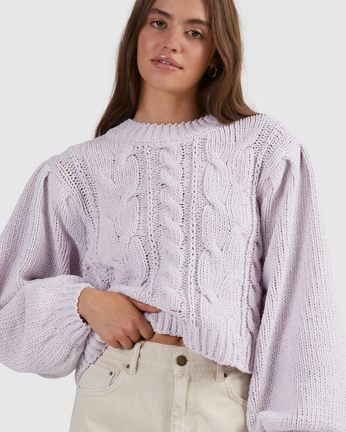 Bluesday Chenille Crew Sweater