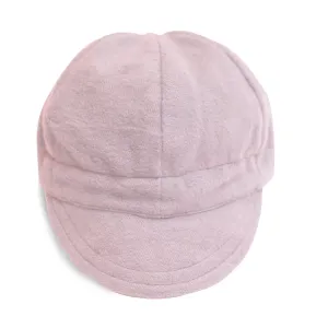 Blush Pink Flannel Newsboy Cap