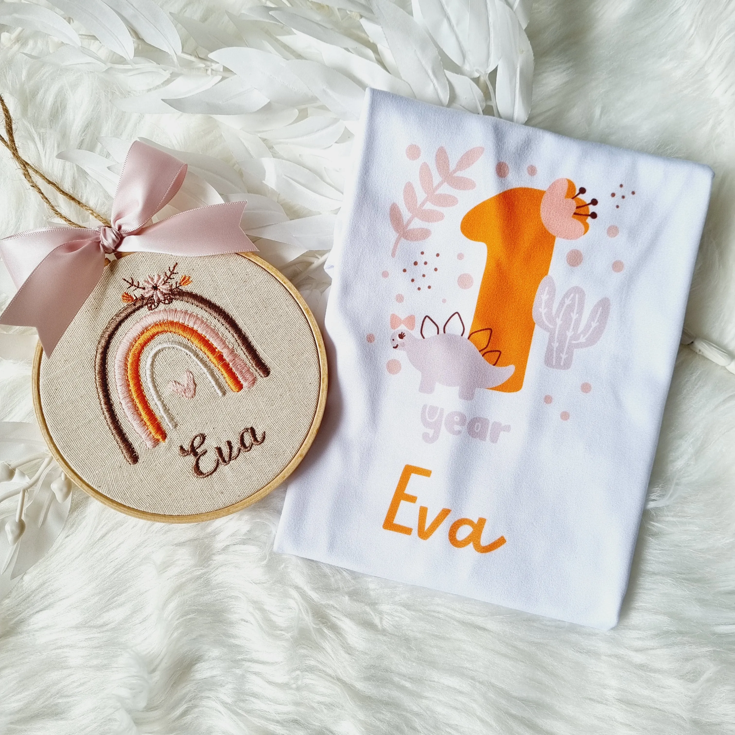 Boho Rainbow Embroidery Hoop