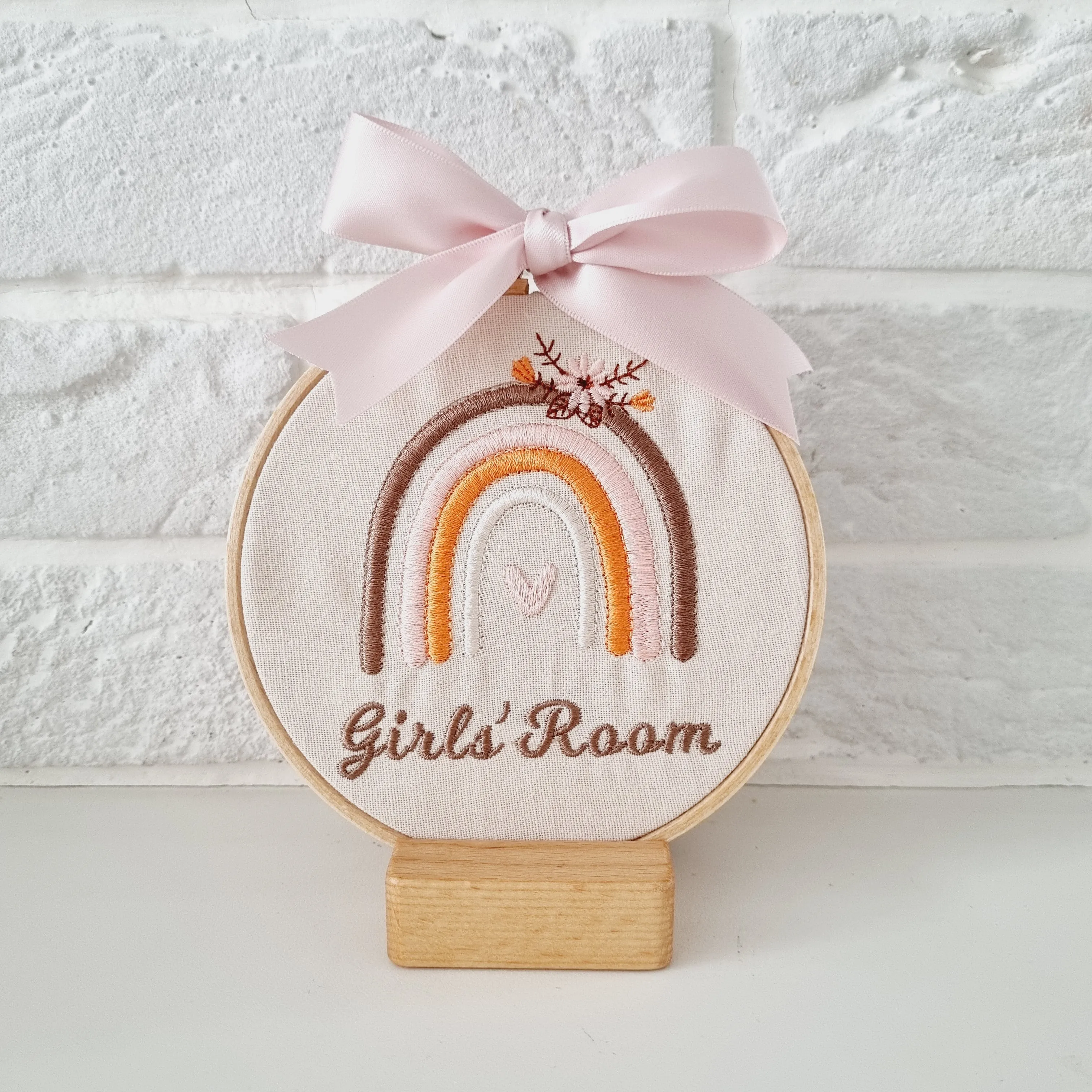 Boho Rainbow Embroidery Hoop