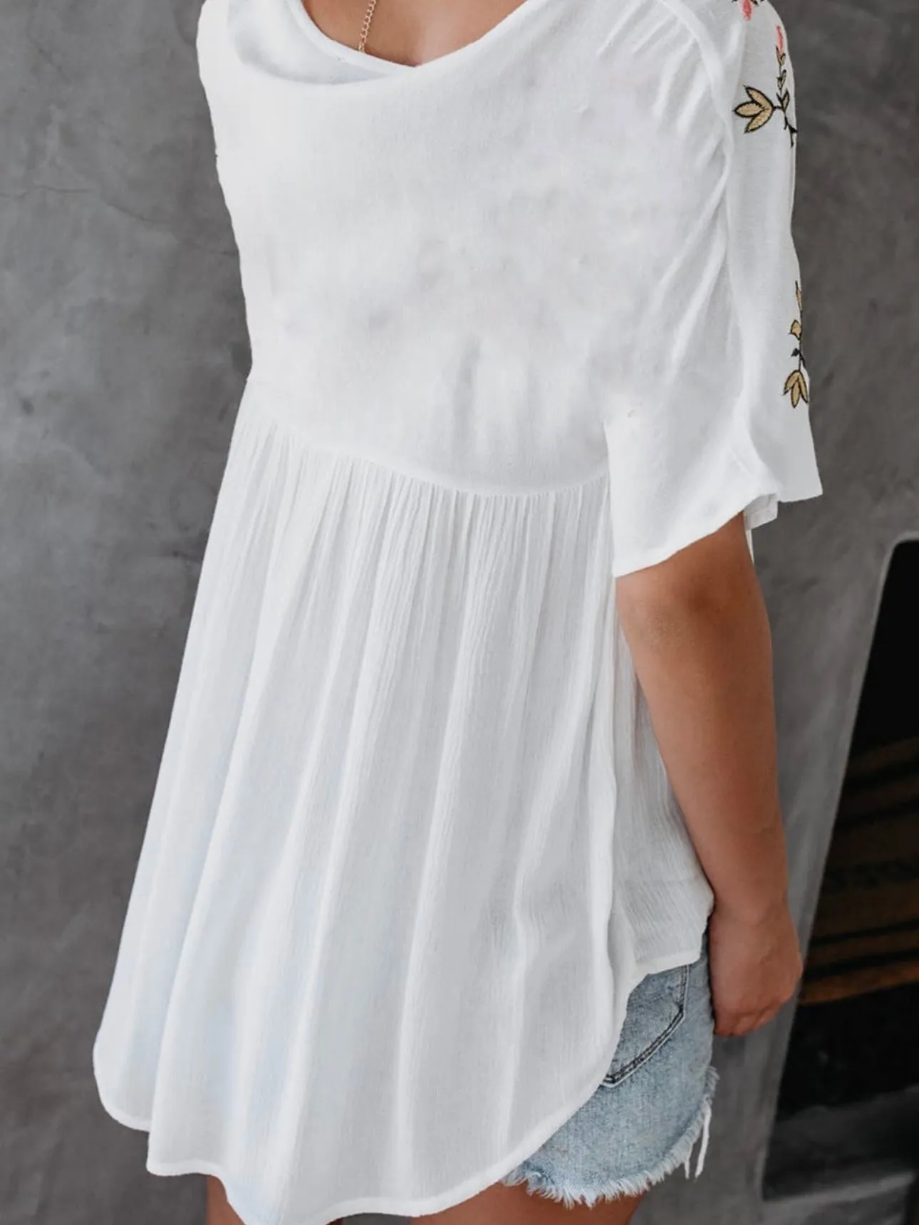 Boho Vibes Top: White