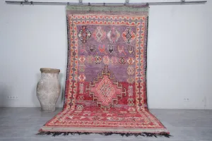 Boujaad Moroccan Rug with Vibrant Motifs - 6.3 x 13.9 Feet