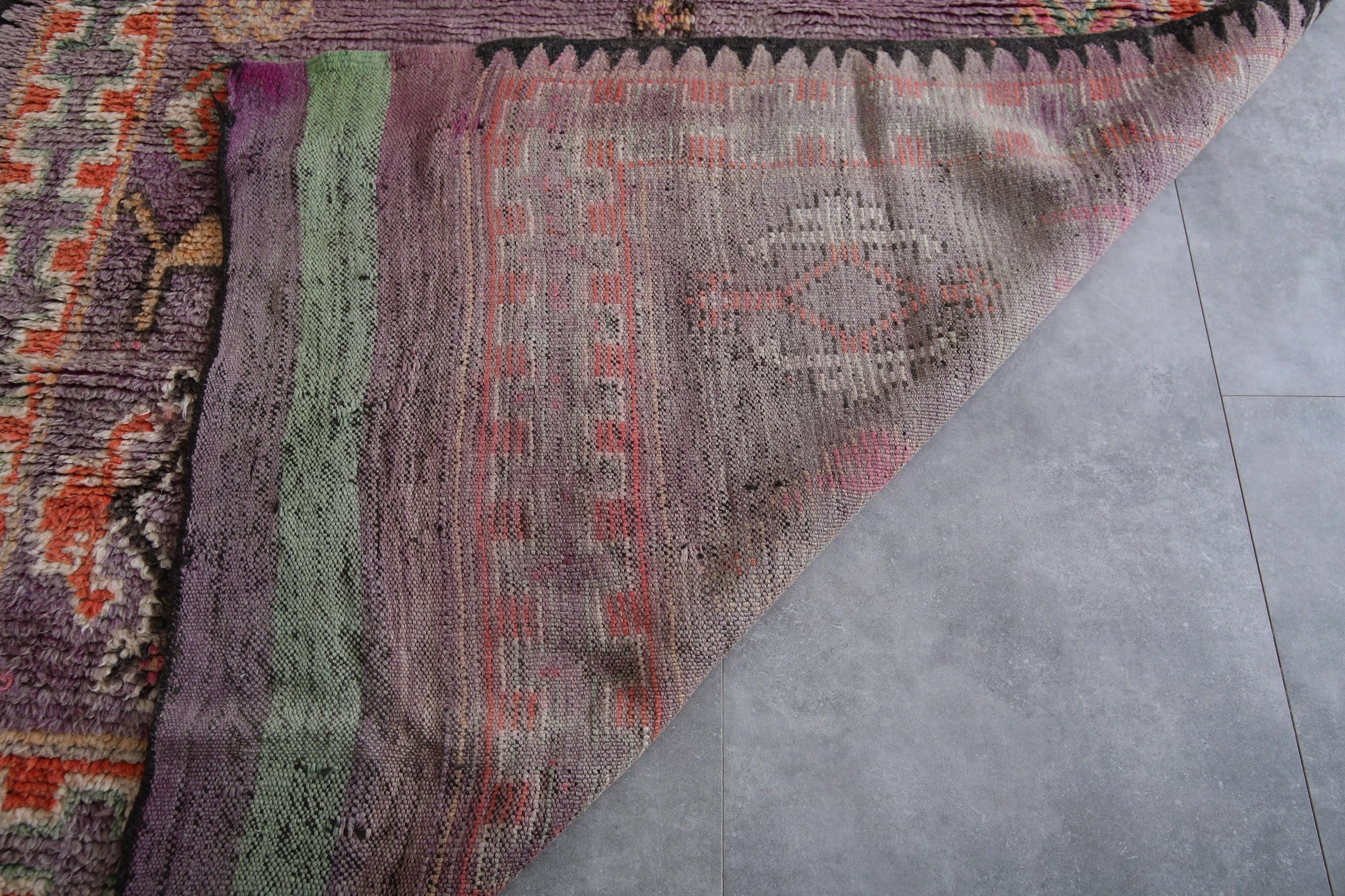 Boujaad Moroccan Rug with Vibrant Motifs - 6.3 x 13.9 Feet