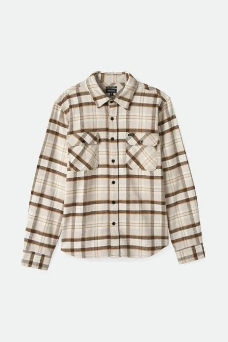 Bowery Heavy Weight LS Flannel | Beige/Off White/Desert Palm