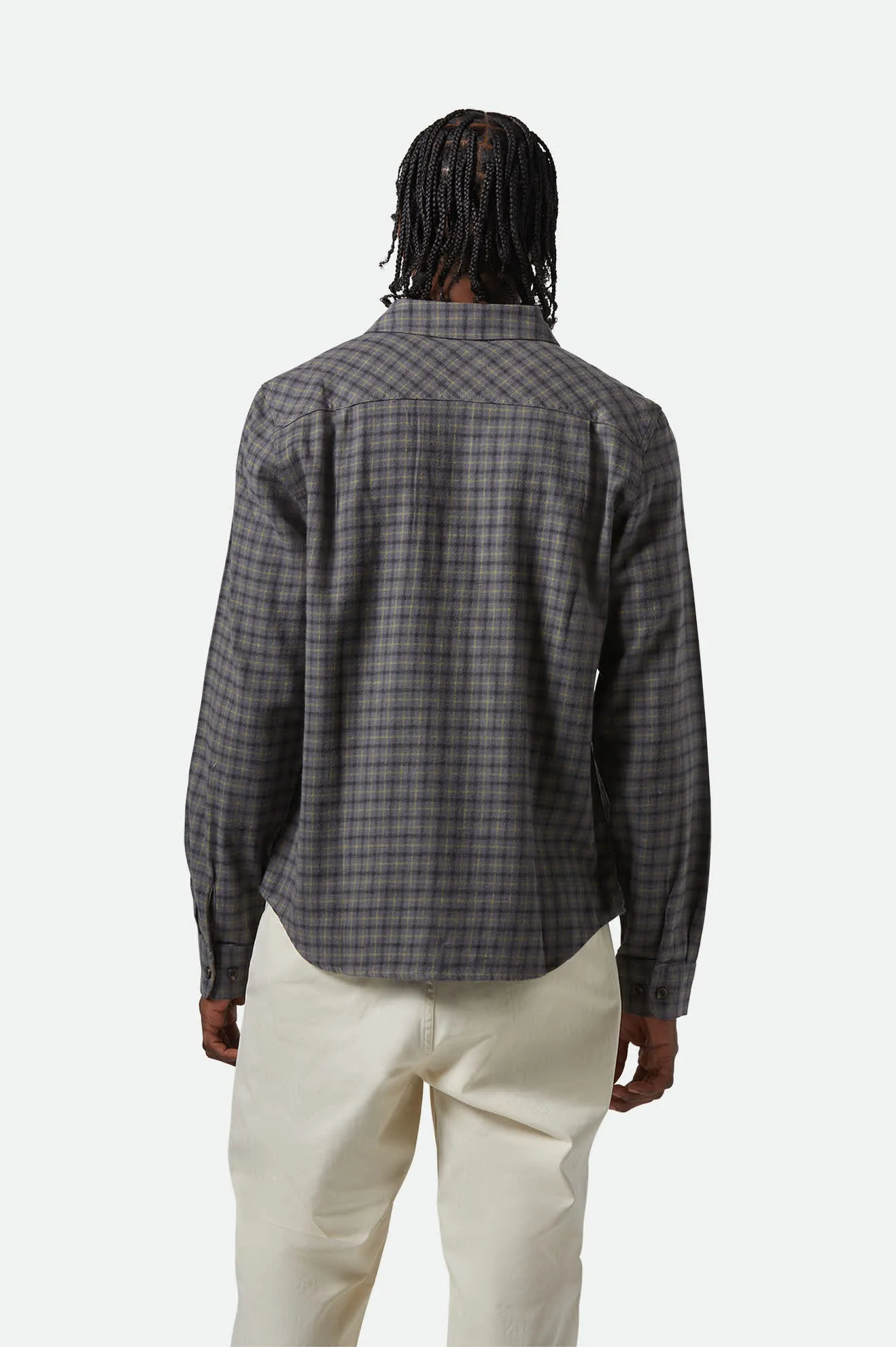 Bowery Lightweight Ultra Soft L/S Flannel - Charcoal/Ray Flower/Black