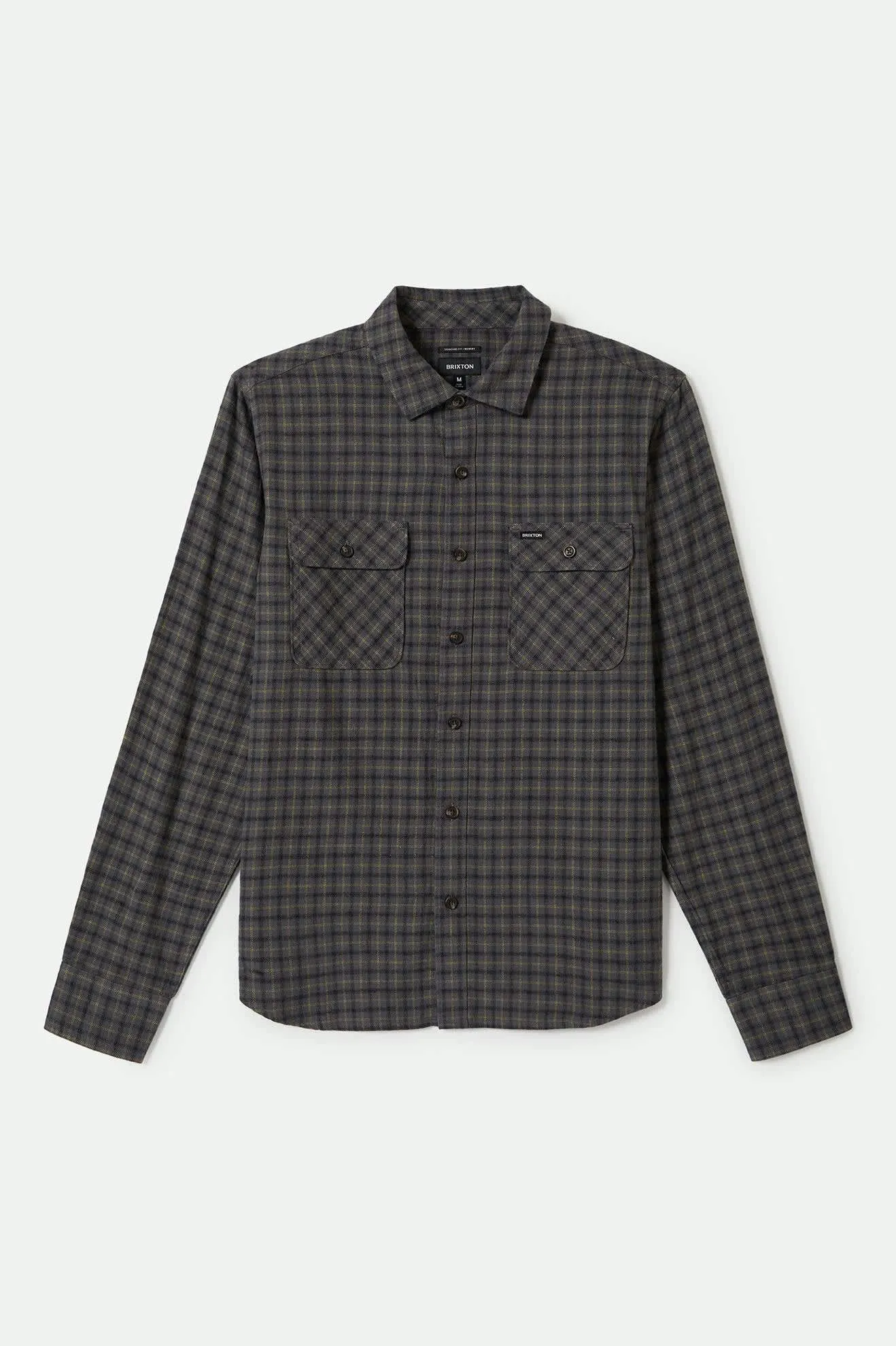 Bowery Lightweight Ultra Soft L/S Flannel - Charcoal/Ray Flower/Black