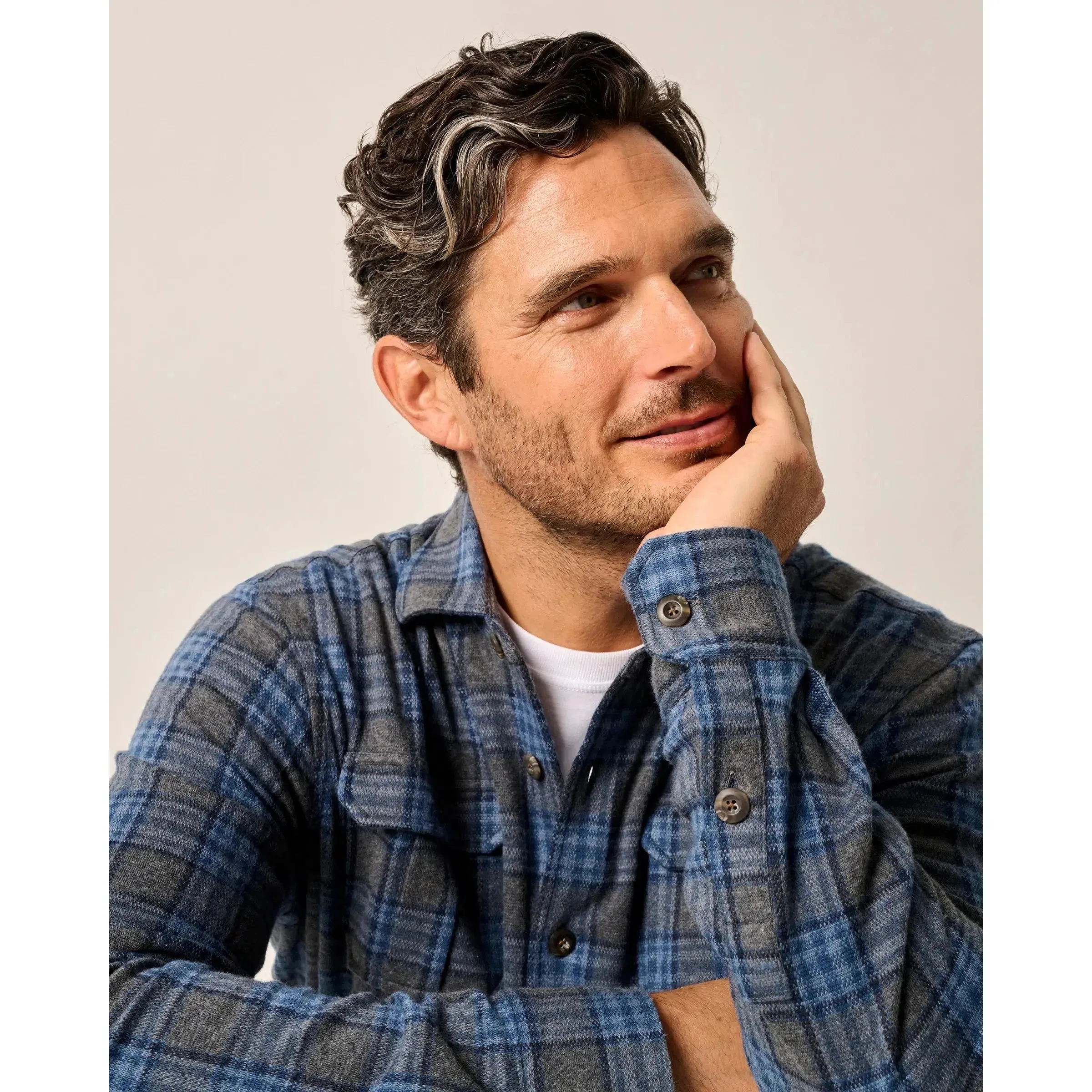 BRIGGS BERRINGBONE OVERSHIRT