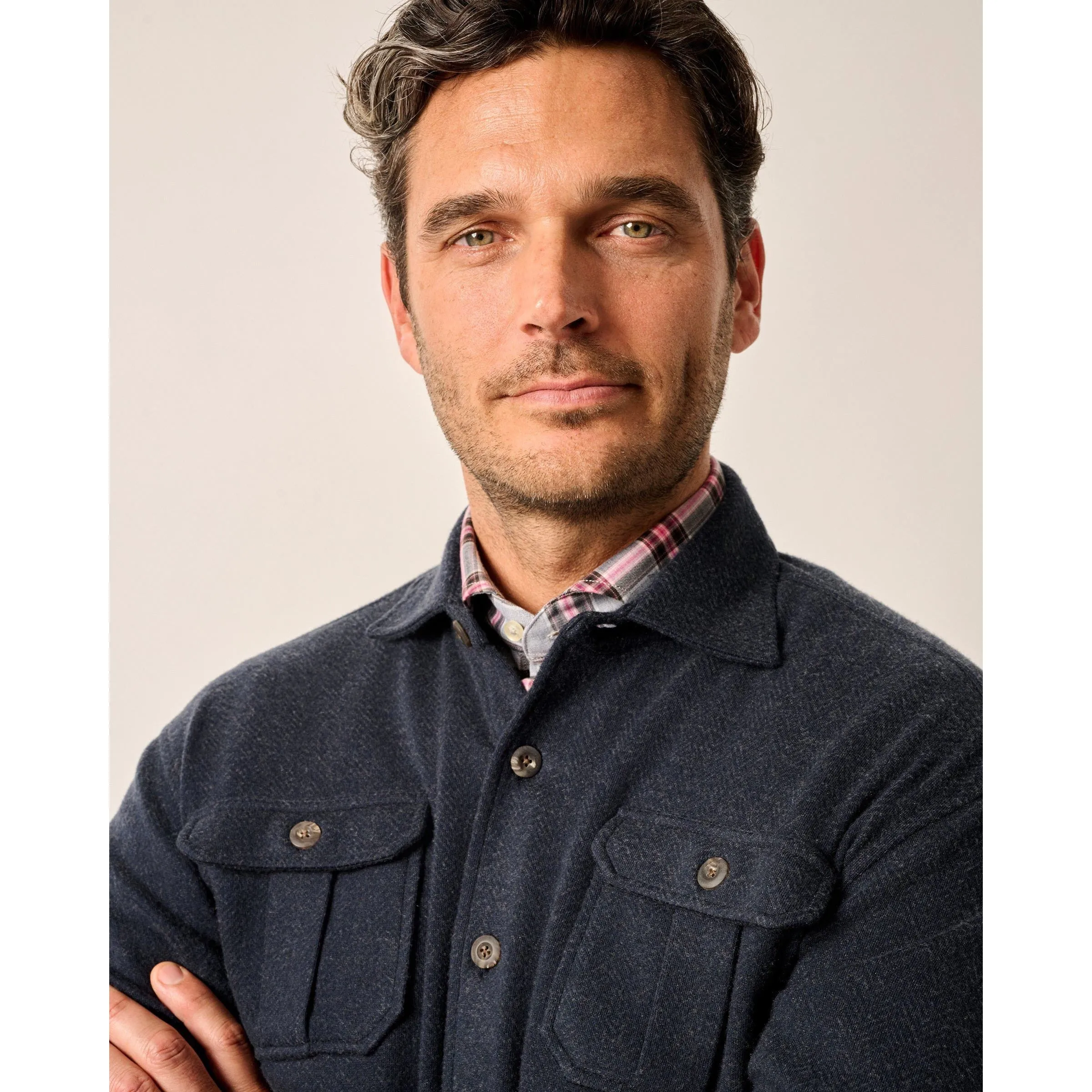 BRIGGS BERRINGBONE OVERSHIRT