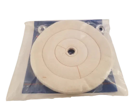Buffing Wheel Flannel ½" Thick - Available in 4", 6", 8" & 10" Diameters