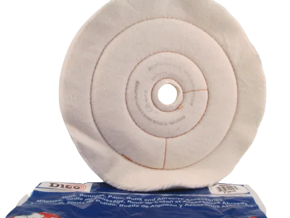 Buffing Wheel Flannel ½" Thick - Available in 4", 6", 8" & 10" Diameters