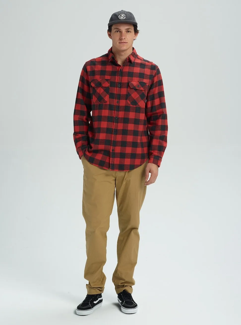 Burton Brighton Flannel Mens Tandori Heather Buffalo