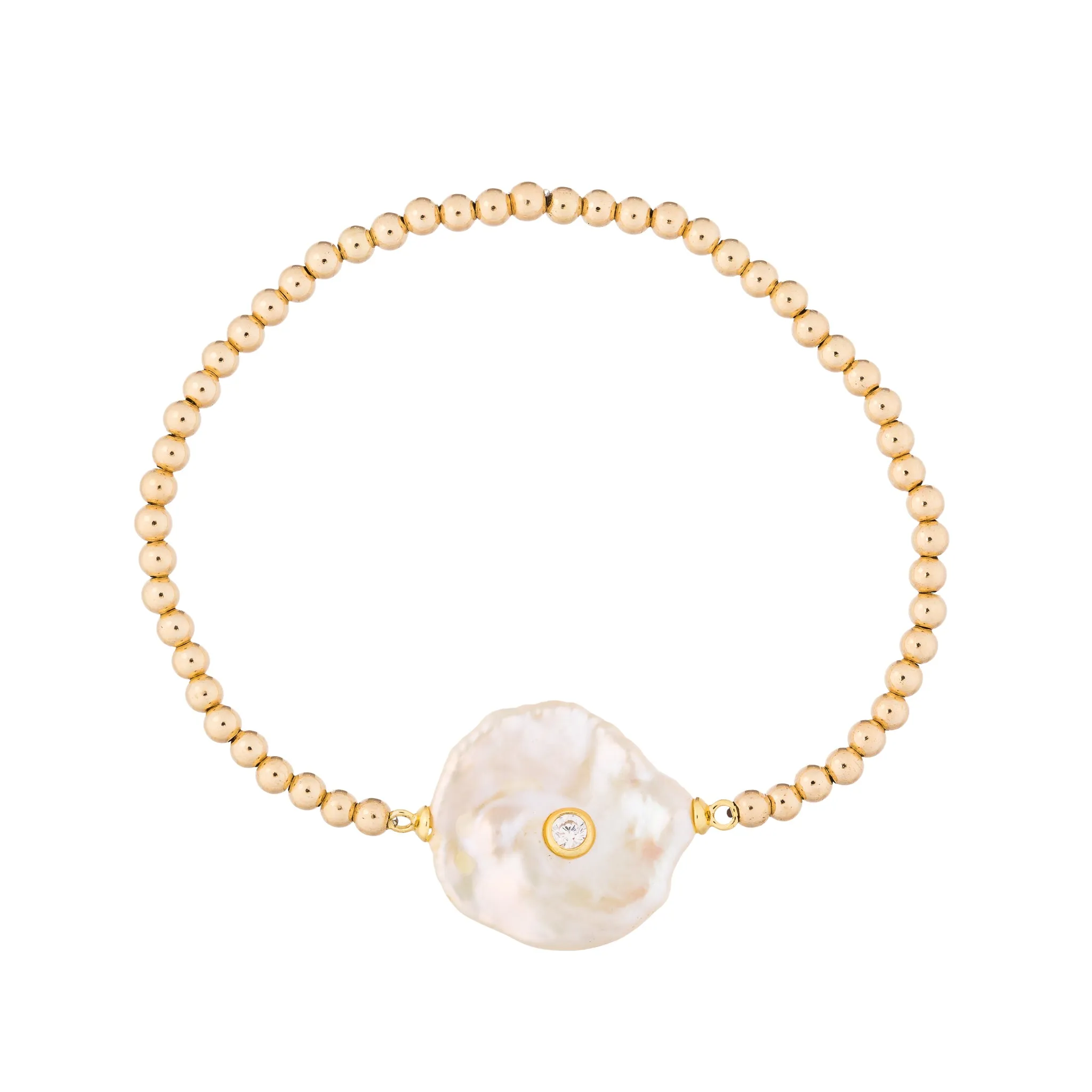 Button Pearl Bracelet