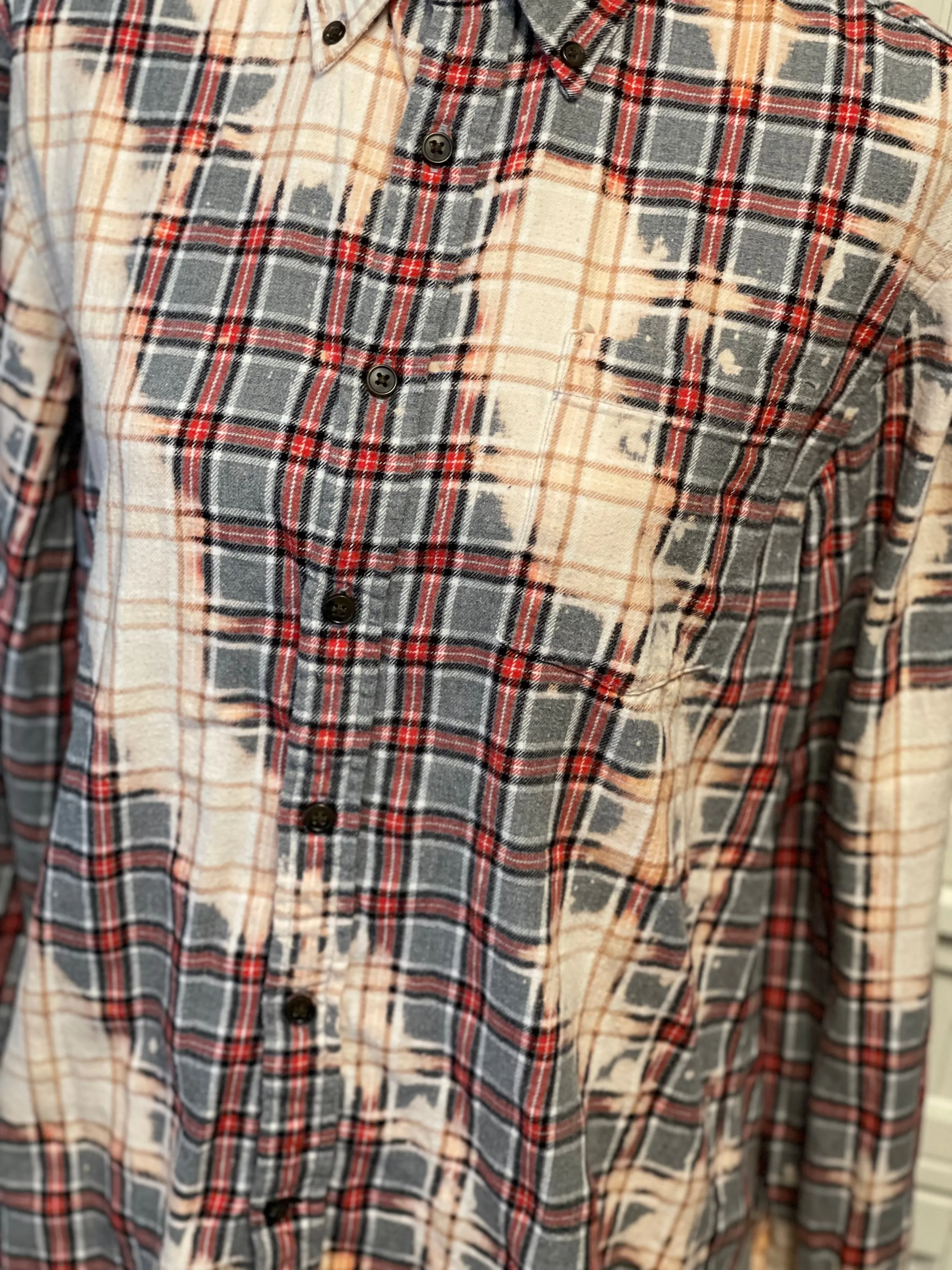 Carmen Distressed Flannel ~ Unisex Size Small