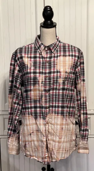 Cassie Distressed Flannel ~ Unisex Size Medium