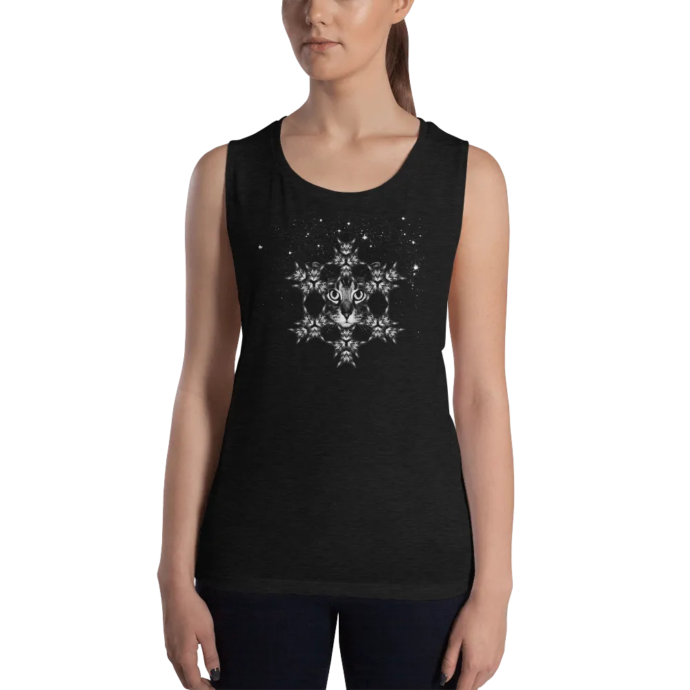 CAT GALAXY Ladies’ Muscle Tank