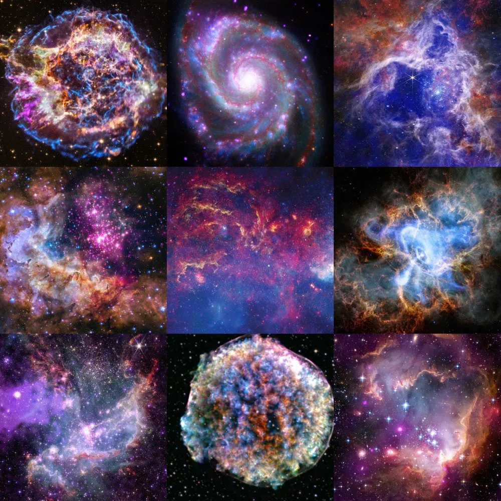 Chandra X-Ray Observatory 25th Anniversary Postcard Set