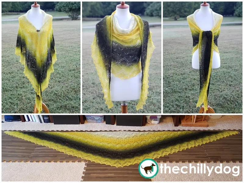 Chasing Butterflies Shawl: Knitting Pattern PDF