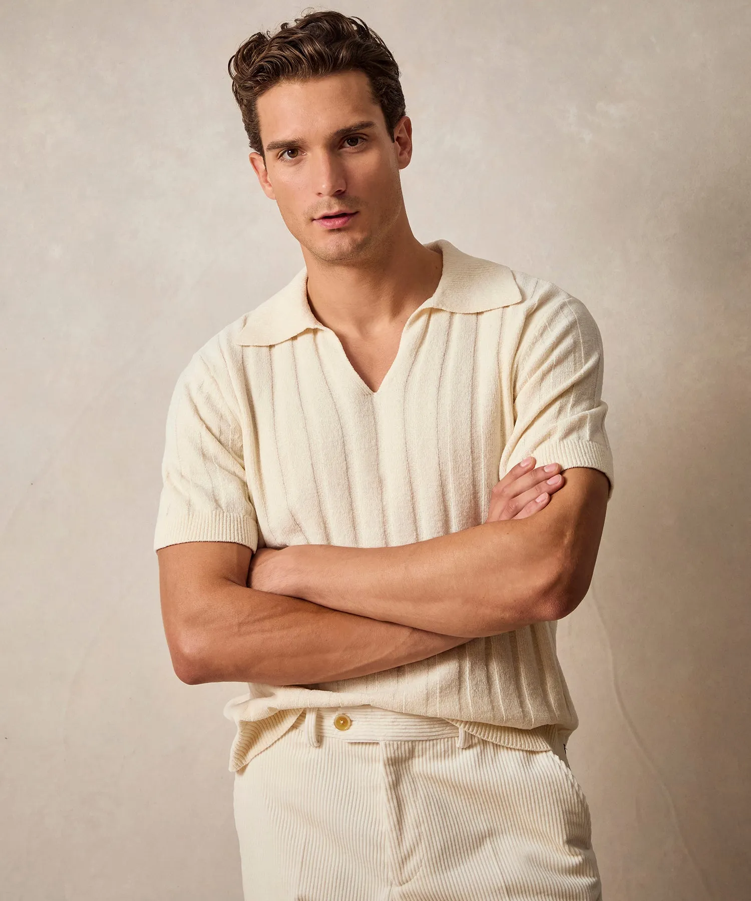 Chenille Sweater Polo