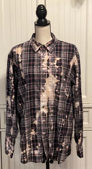 Cheryl Distressed Flannel ~ Unisex Size Large