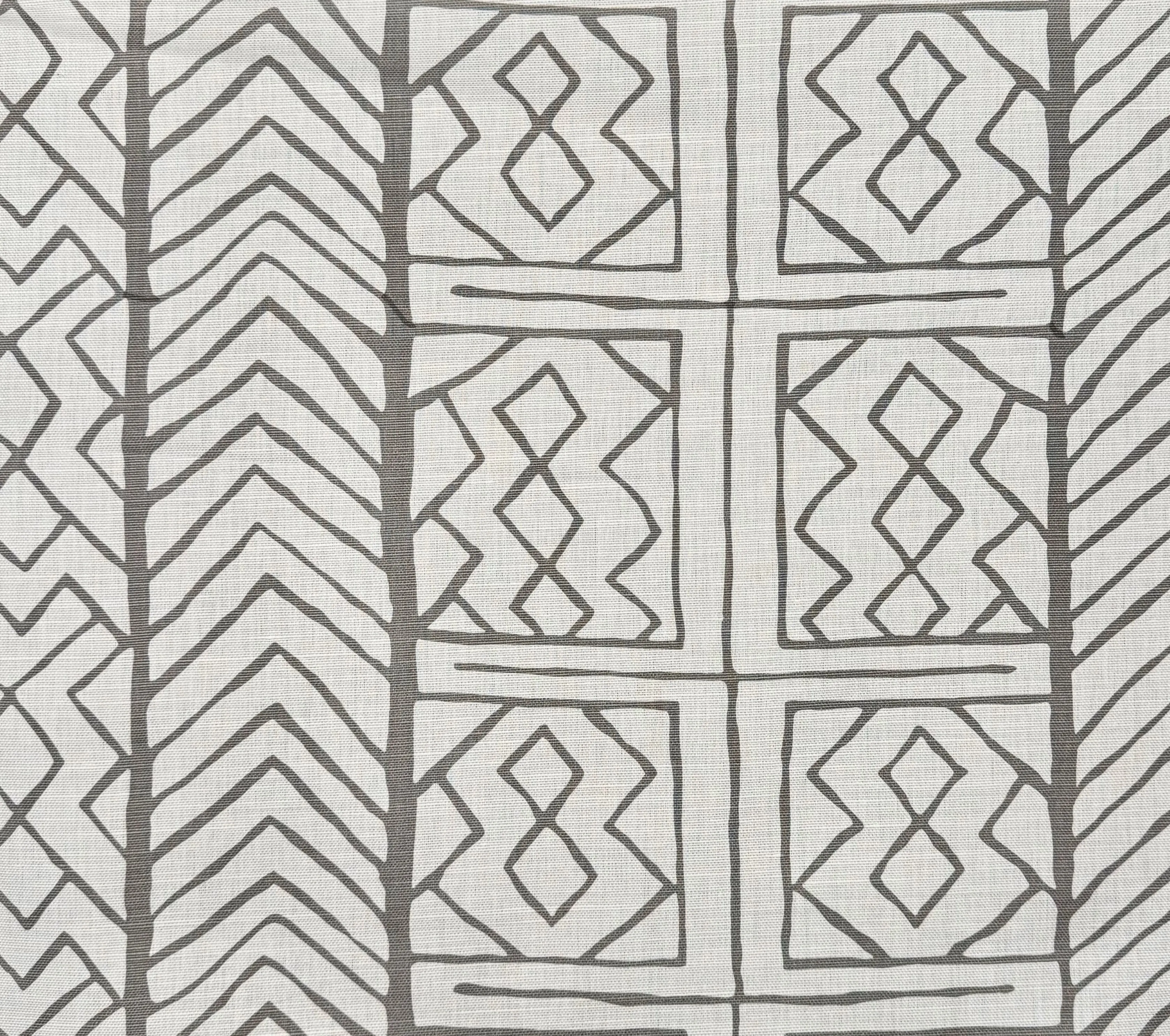 China Seas Fabric: Aruba II - Custom Gray on Tinted Belgian Linen / Cotton