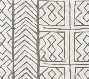 China Seas Fabric: Aruba II - Custom Gray on Tinted Belgian Linen / Cotton