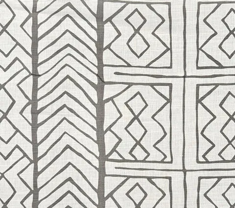 China Seas Fabric: Aruba II - Custom Gray on Tinted Belgian Linen / Cotton