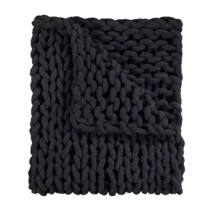 Chunky Knit Chenille Throw
