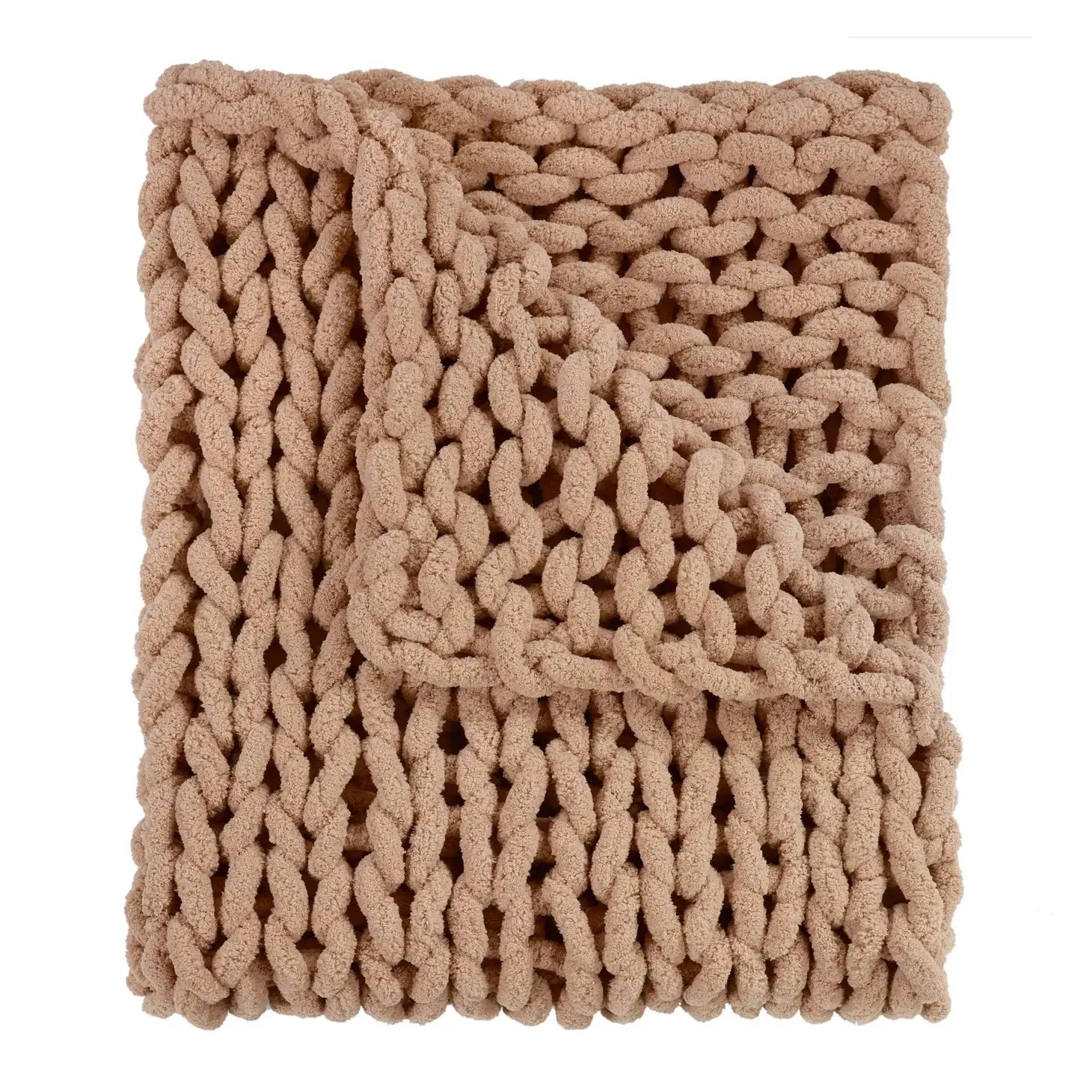 Chunky Knit Chenille Throw