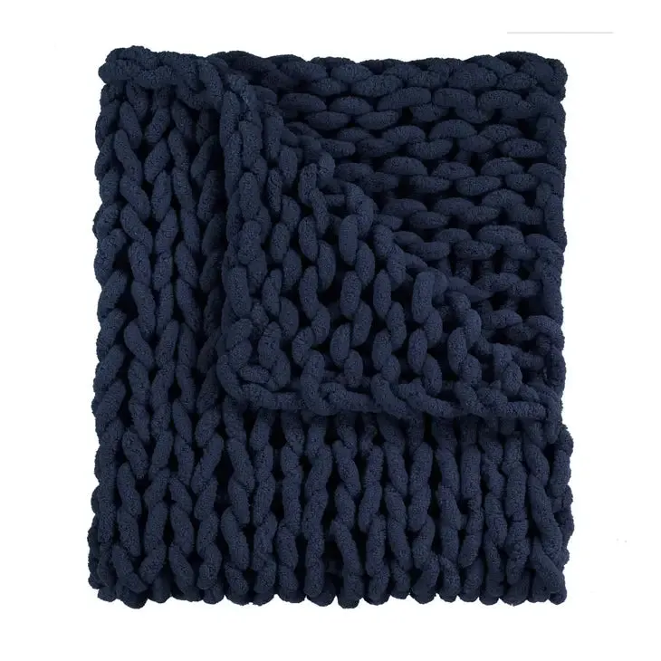 Chunky Knit Chenille Throw