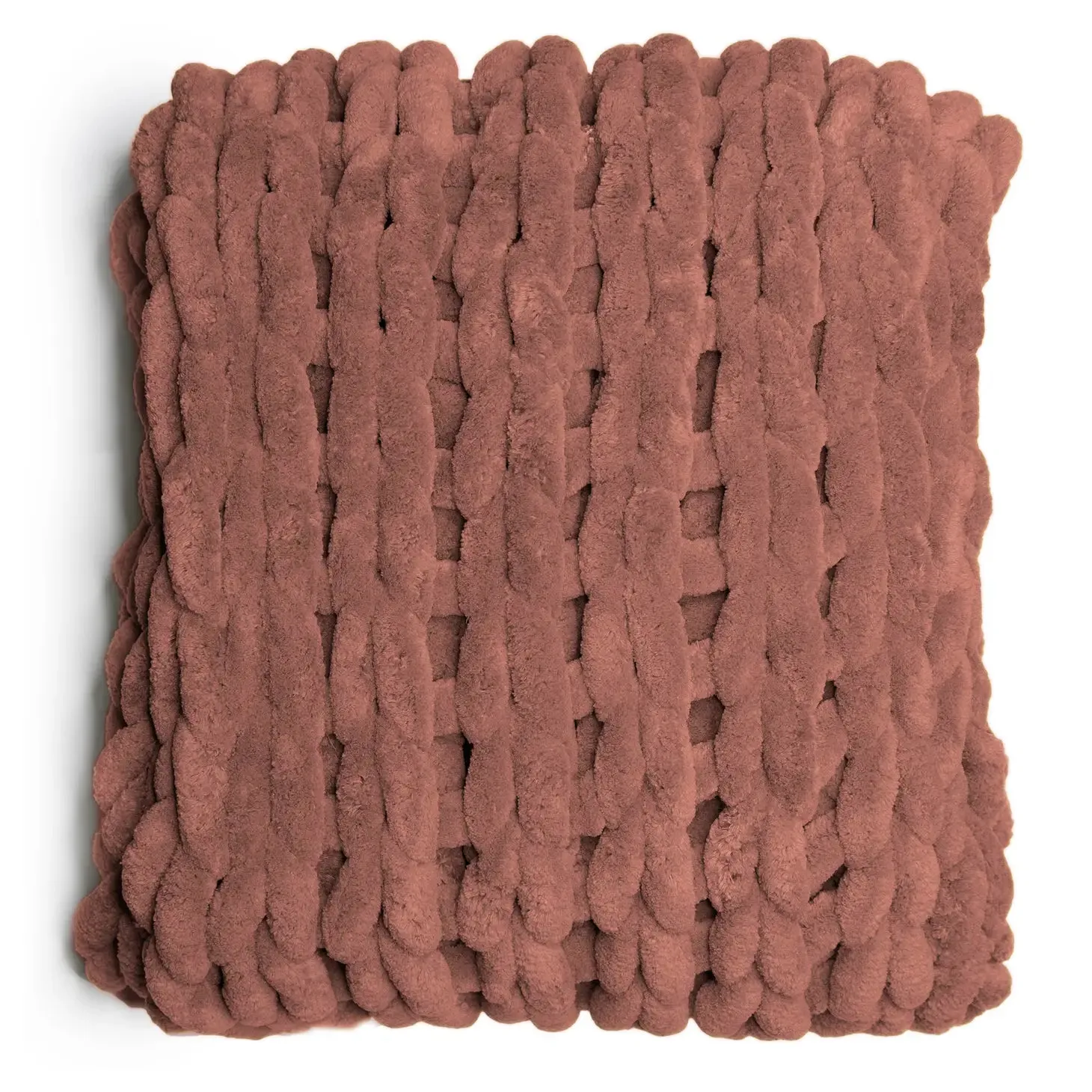 Chunky Knit Chenille Throw