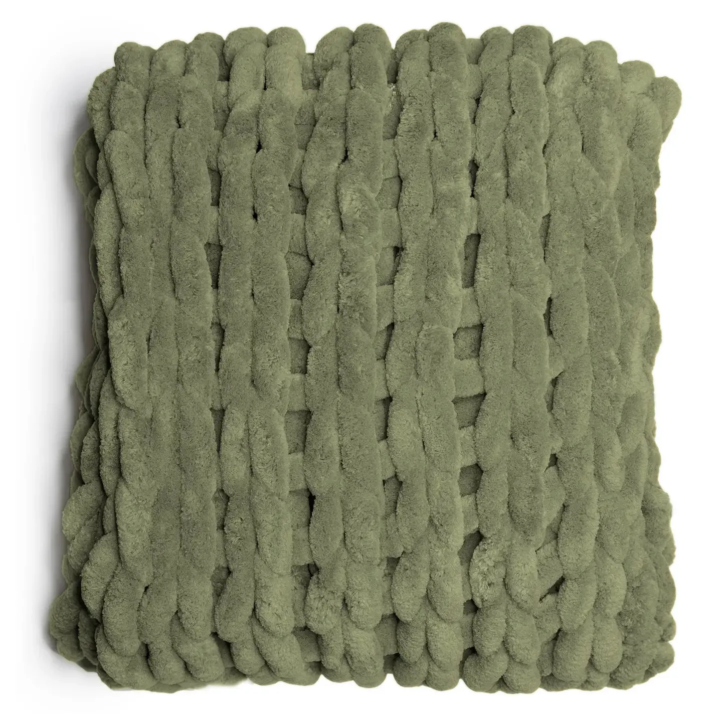 Chunky Knit Chenille Throw