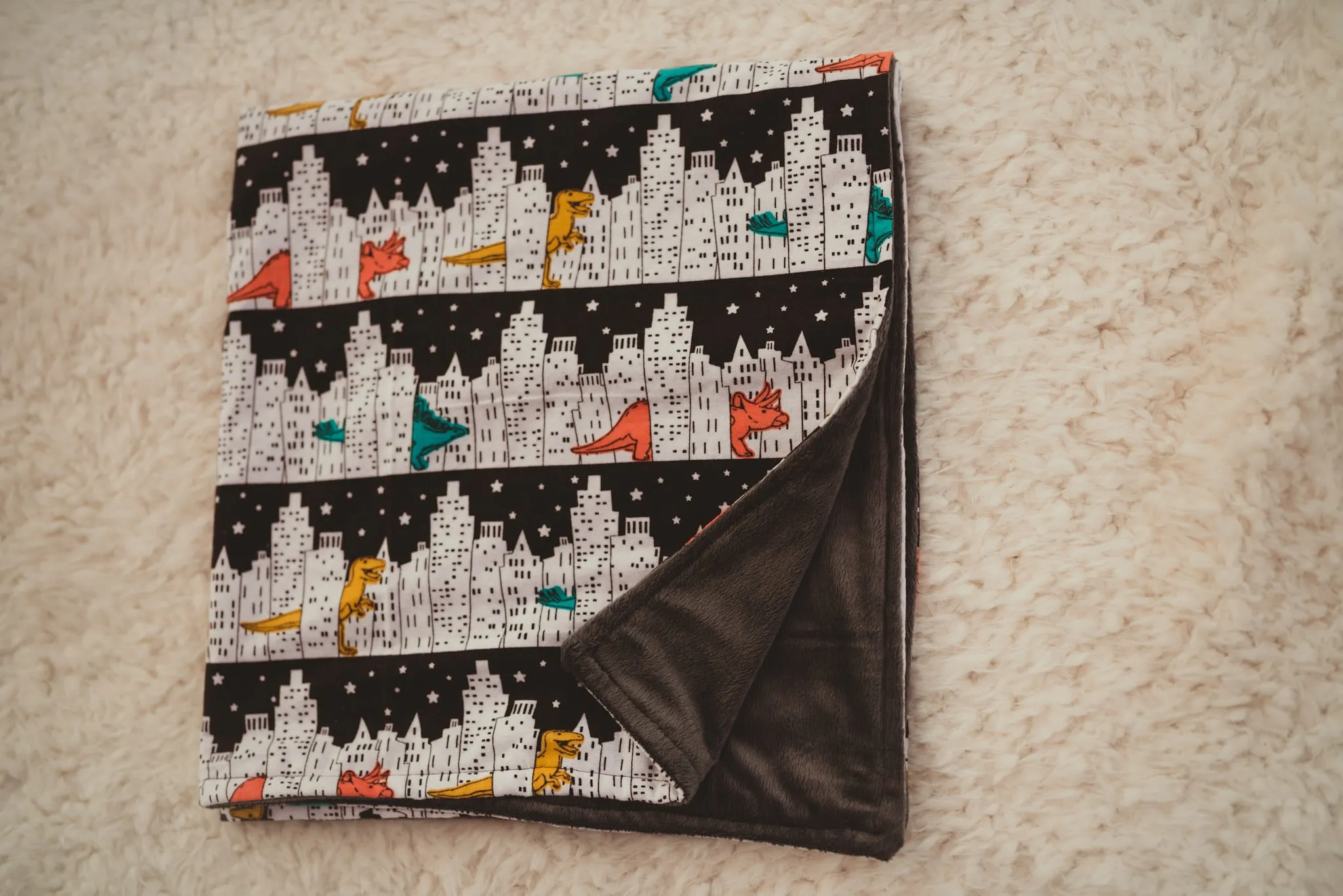 City Dinos Luxe Blanket