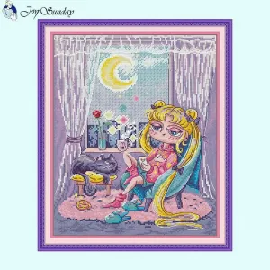 Comfort Night Cartoon Character Pattern