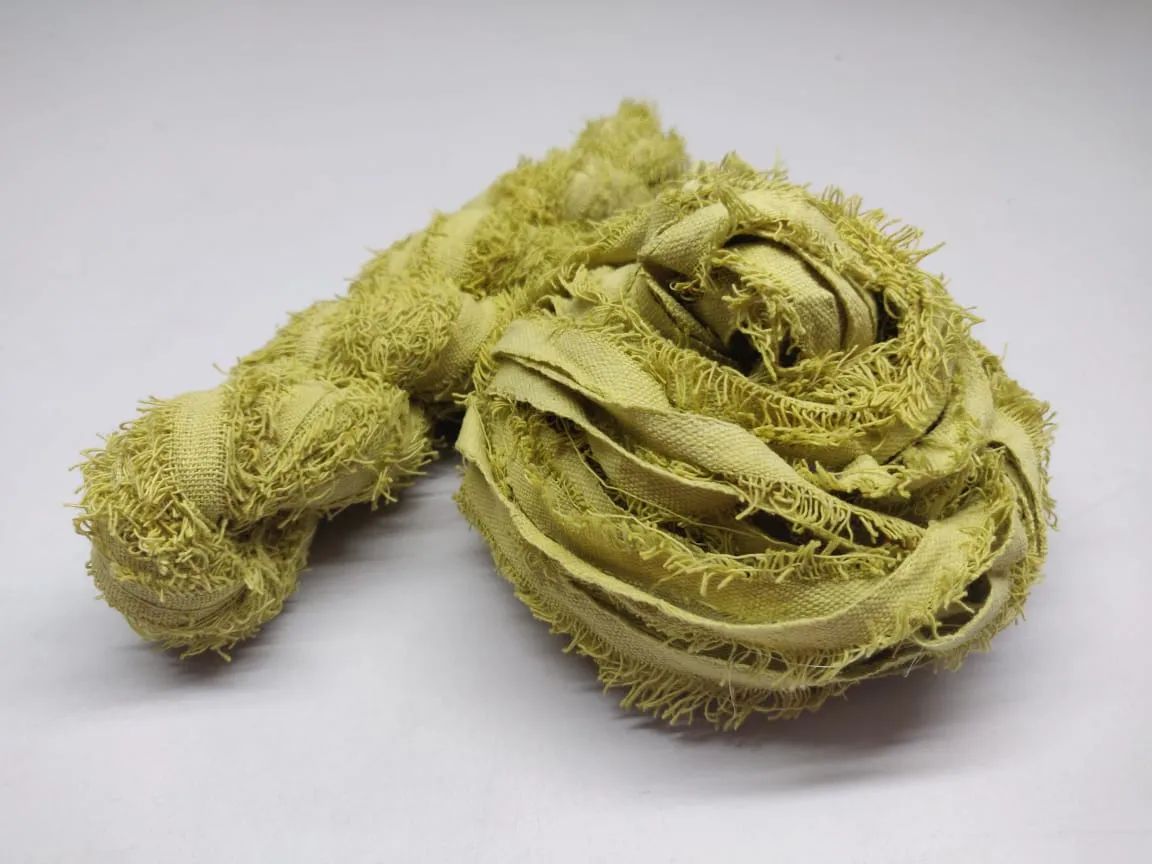 Cotton Frizz Ribbon - Lime Green