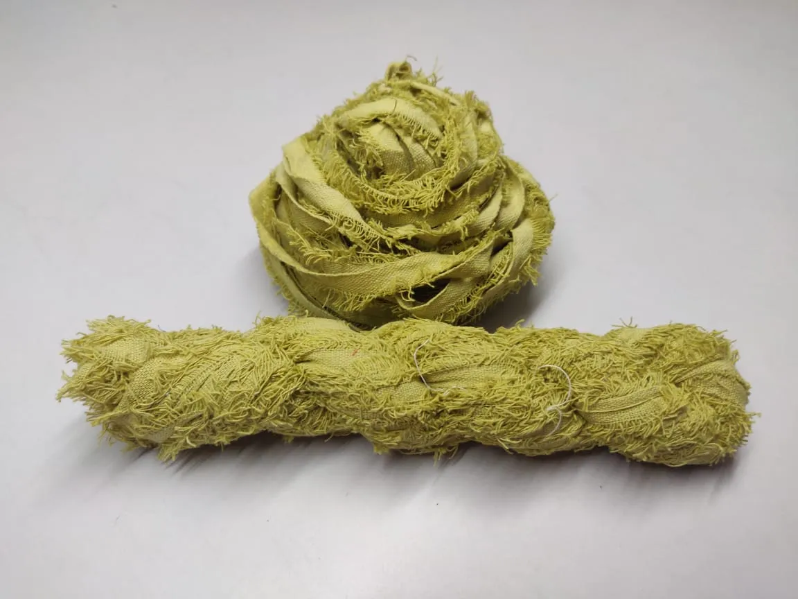 Cotton Frizz Ribbon - Lime Green