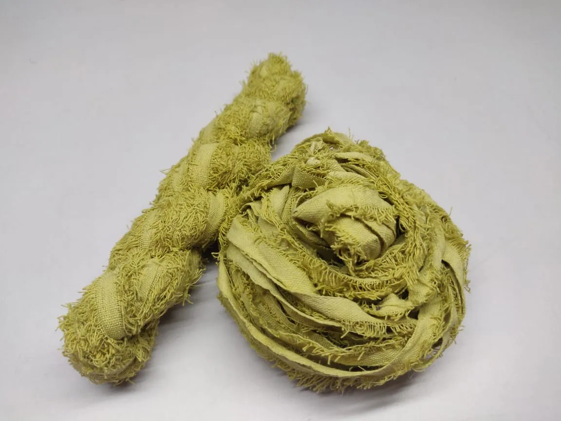 Cotton Frizz Ribbon - Lime Green