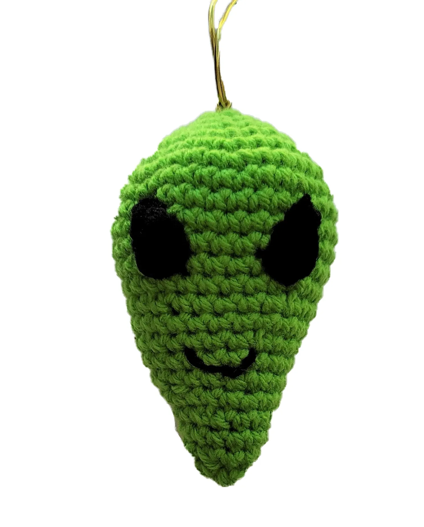 Crochet Pattern Space Alien Christmas Ornament, UFO Themed Christmas Decor