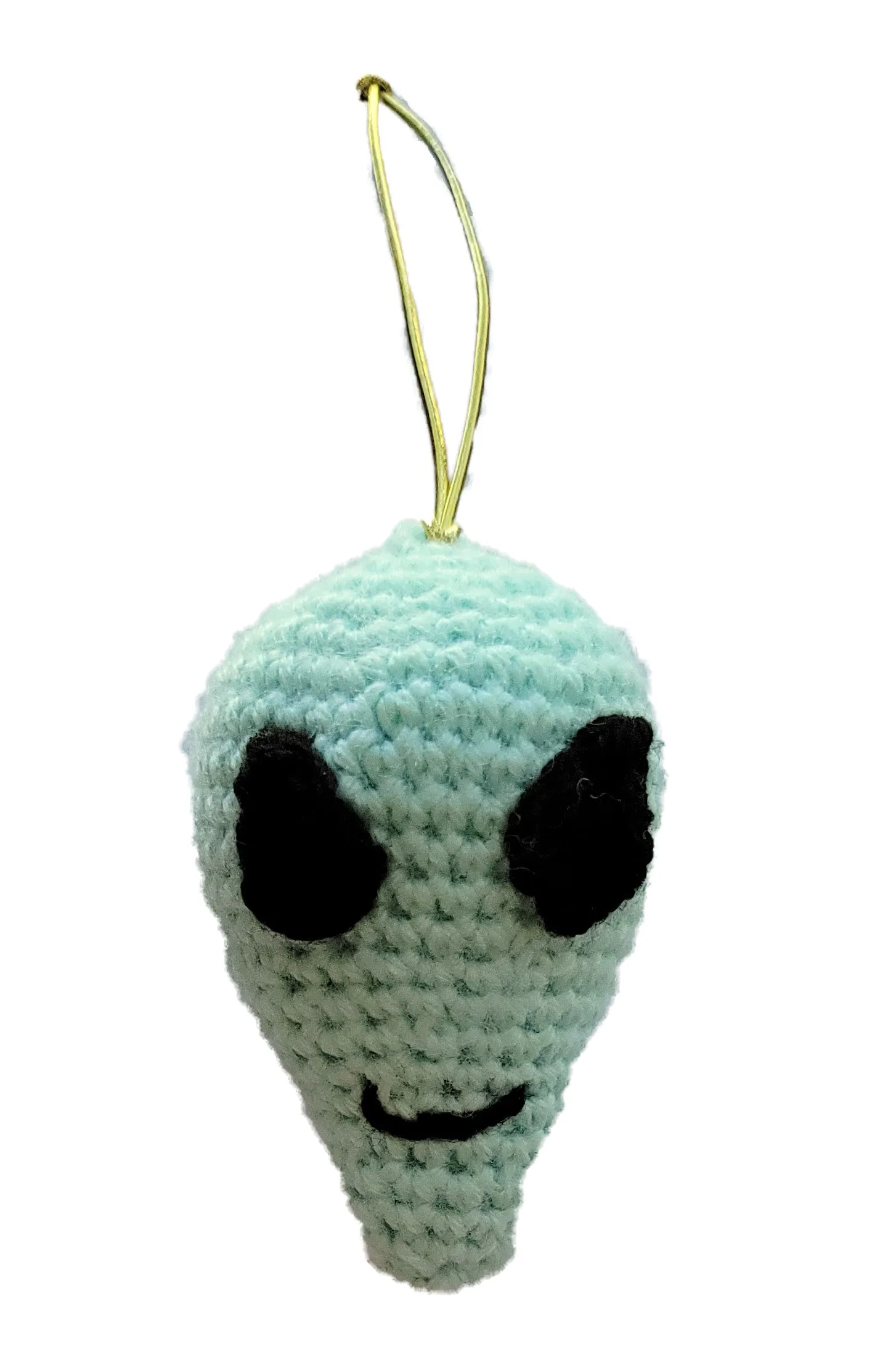 Crochet Pattern Space Alien Christmas Ornament, UFO Themed Christmas Decor
