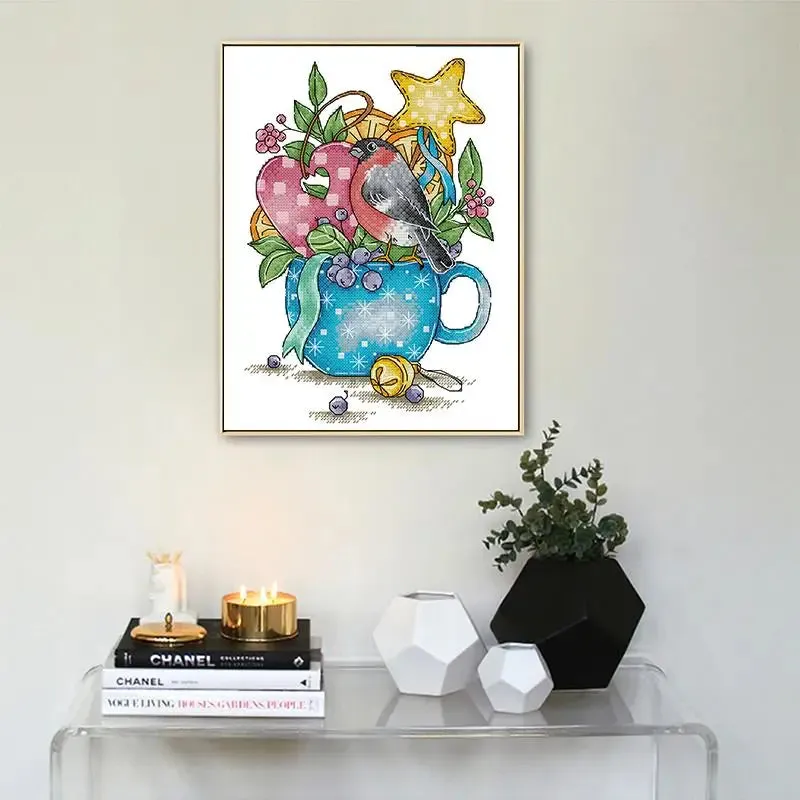 Cup of Victory Cartoon Cross Stitch