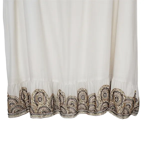 Debbie Shuchat Embellished, Sequined and Beaded Bohemian Full Maxi Skirt