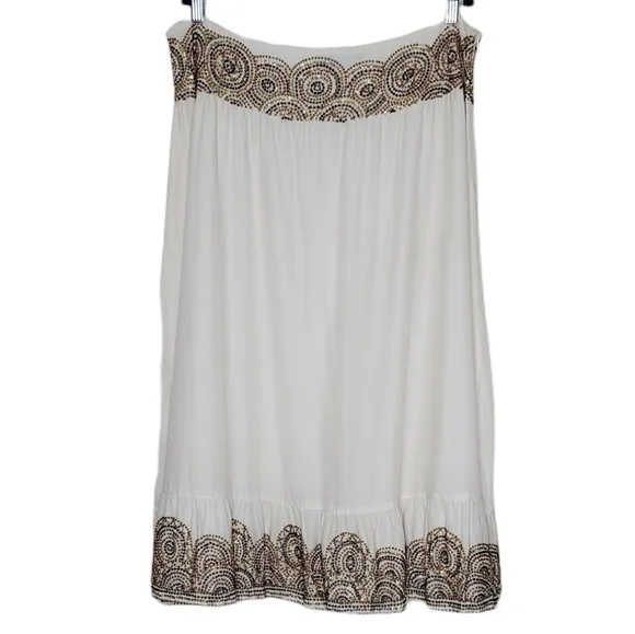 Debbie Shuchat Embellished, Sequined and Beaded Bohemian Full Maxi Skirt