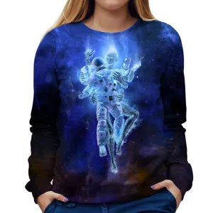 Deep Space Embrace Womens Sweatshirt