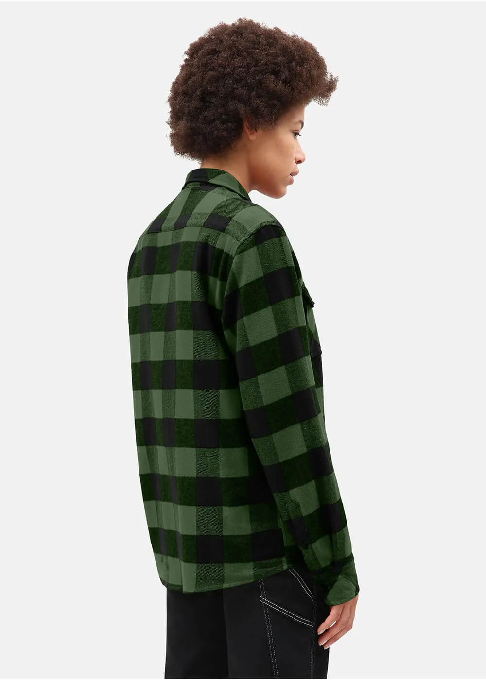 Dickies Mens Sacramento Flannel Shirt Pine Green