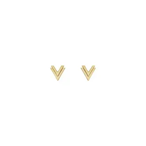 Double Chevron Stud Earrings