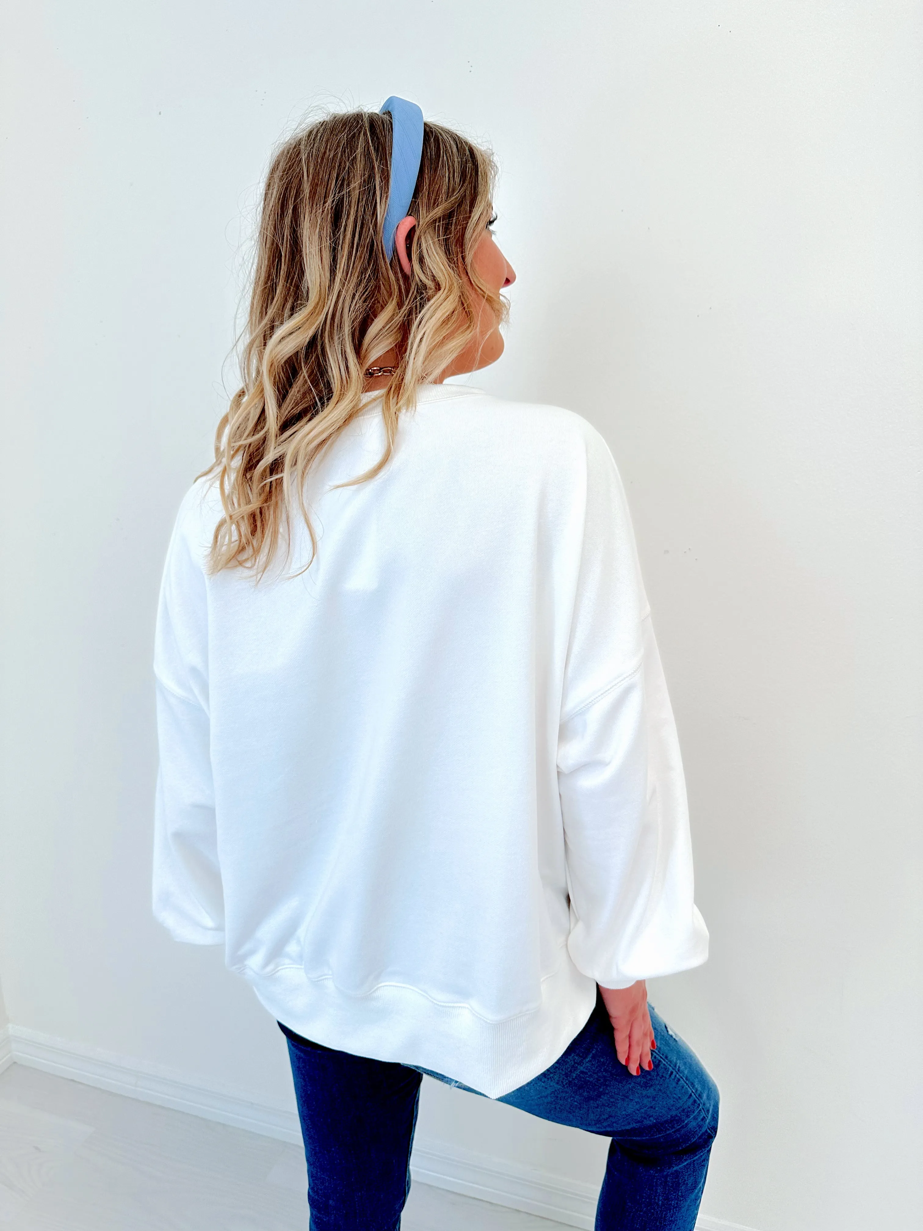 Easter Egg Chenille Patch Sweatshirt