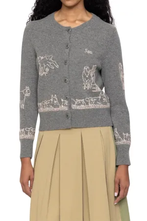 Edin Farm Embroidery Cardigan