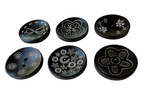Engraved shawl pins